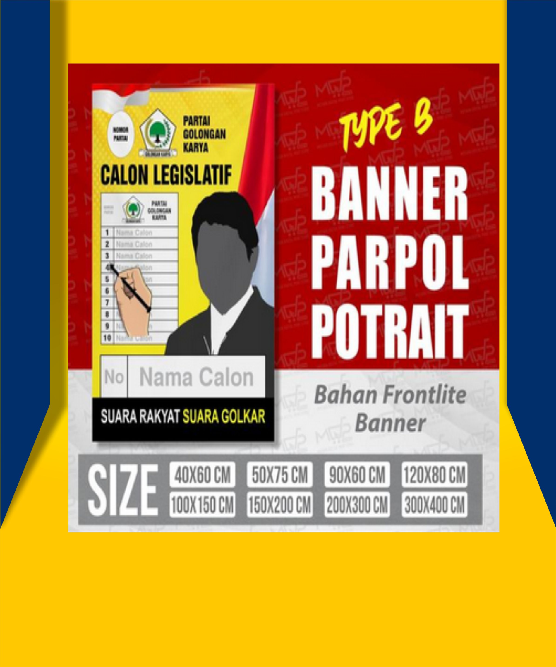 BANNER / BALIHO PARTAI POLITIK PEMILU GOLKAR