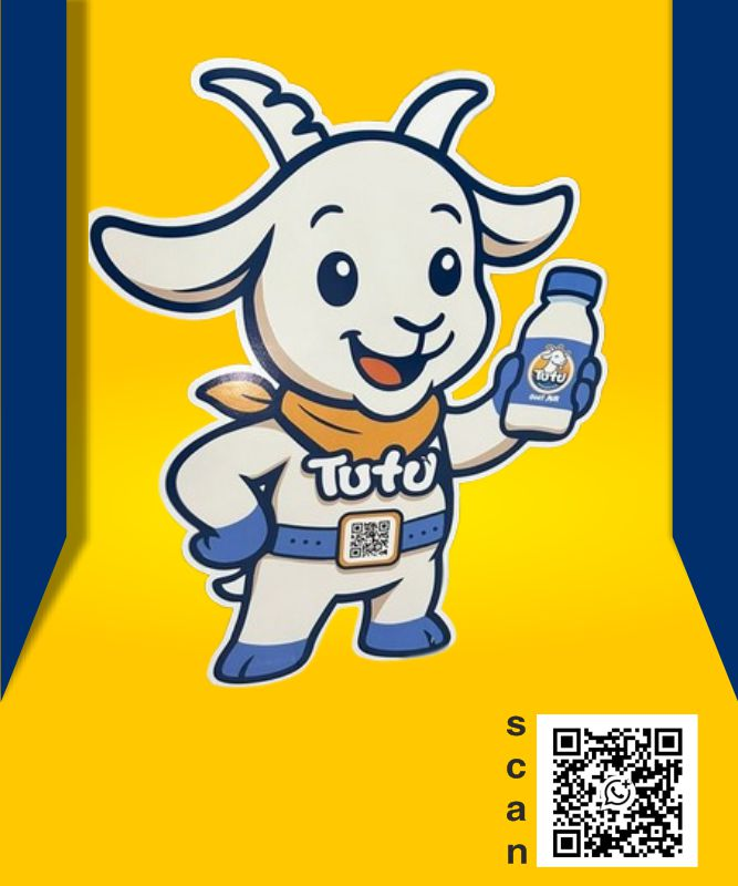 maskot akrilik plus sticker