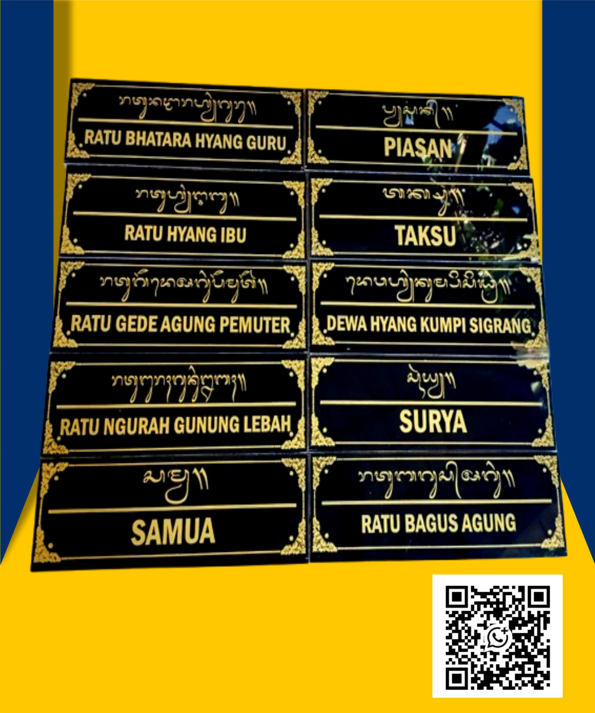 bikin pelang marmer nama pelinggih murah di singaraja